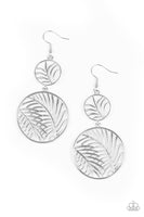 Paparazzi Palm Oasis - Silver Earrings