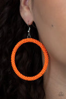 Paparazzi Beauty and the BEACH - Orange Earrings