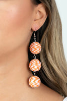 Paparazzi Laguna Lanterns - Orange Earrings