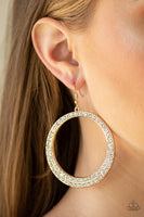 Paparazzi So Demanding - Gold Earrings