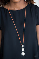 Paparazzi Embrace The Journey - Orange Necklace