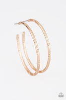 Paparazzi A Double Take - Gold Hoop Earrings