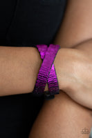 Paparazzi Under The SEQUINS - Purple Wrap Bracelet