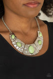 Paparazzi RULER In Favor - Green Necklace