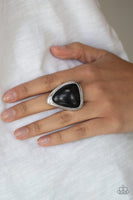 Paparazzi Stone Scene - Black Ring