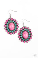 Paparazzi Stone Solstice - Pink Earrings