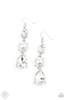 Paparazzi Unpredictable Shimmer - White Earrings