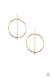 Paparazzi Vogue Visionary - Gold Earrings