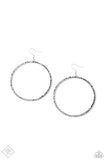 Paparazzi Wide Curves Ahead - Silver Hoop Earrings