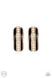 Paparazzi Wealthy Living - Gold Clip-On Earrings