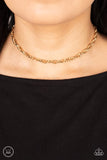 Paparazzi Urban Underdog - Gold Choker Necklace