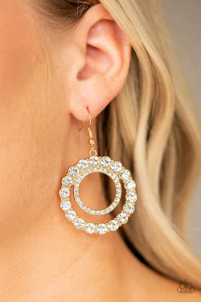 Paparazzi Spotlight Shout Out - Gold Earrings