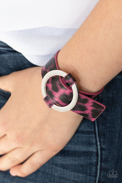 Paparazzi Jungle Cat Couture - Pink Wrap Bracelet