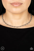 Paparazzi Urban Underdog - Silver Choker Necklace