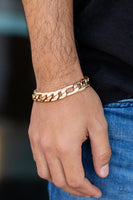 Paparazzi Home Team - Gold Men's Bracelet