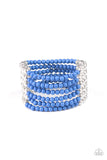 Paparazzi LAYER It On Thick - Blue Bracelet