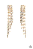 Paparazzi A-Lister Affirmations - Gold Earrings