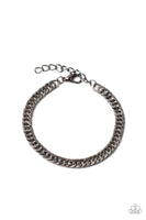 Paparazzi Very Valiant - Black Men’s Bracelet