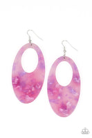 Paparazzi Rainbow Springs - Multi Pink Earrings