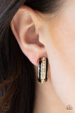 Paparazzi Wealthy Living - Gold Clip-On Earrings