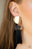 Paparazzi Insta Inca - Gold Post Earrings