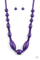 Paparazzi Summer Breezin - Purple Necklace