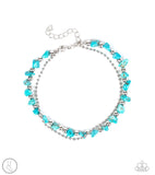 Paparazzi Beach Expedition - Blue Anklet