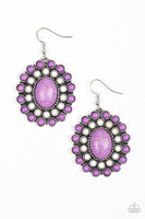 Paparazzi Stone Solstice - Purple Earrings