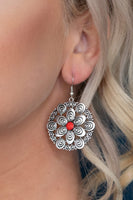 Paparazzi Grove Groove - Red Earrings