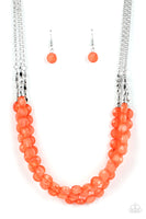 Paparazzi Pacific Picnic - Orange Necklace