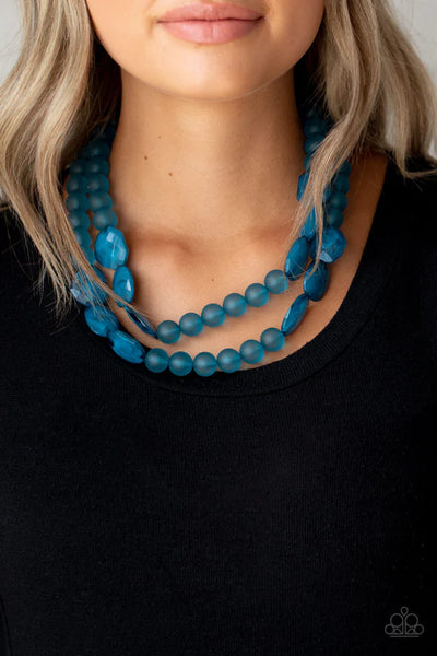 Paparazzi Arctic Art - Blue Necklace