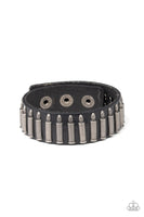 Paparazzi Armed and Dangerous - Black Urban Bracelet