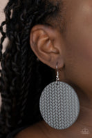 Paparazzi WEAVE Your Mark - Silver Earrings