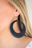 Paparazzi Modern Malibu Barbie - Black Earrings