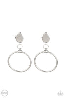 Paparazzi Jumping Through Hoops - Silver Clip- On Earrings