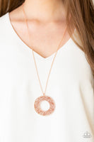 Paparazzi Bad Heir Day - Copper Necklace