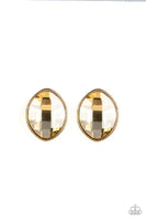 Paparazzi Movie Star Sparkle - Gold Post Earrings