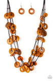 Paparazzi Wonderfully Walla Walla - Orange Necklace