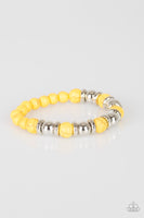 Paparazzi Across the Mesa - Yellow Bracelet