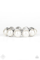 Paparazzi Society Socialite - White Bracelet