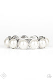 Paparazzi Society Socialite - White Bracelet