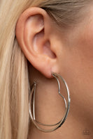 Paparazzi Love Goes Around - Silver Hoop Earrings