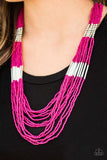 Paparazzi Let It BEAD - Pink Necklace