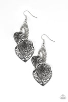 Paparazzi Once Upon a Heart - Silver Earrings