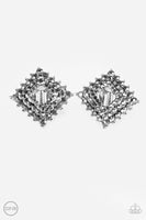 Paparazzi Kensington Keepsake - Silver Clip-On Earrings