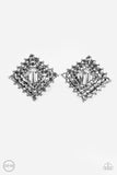 Paparazzi Kensington Keepsake - Silver Clip-On Earrings