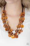 Paparazzi Wonderfully Walla Walla - Orange Necklace