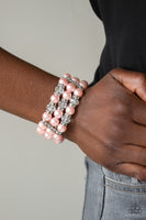 Paparazzi Undeniably Dapper - Pink Bracelet