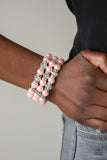 Paparazzi Undeniably Dapper - Pink Bracelet