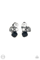 Paparazzi Super Superstar - Black Clip-On Earrings